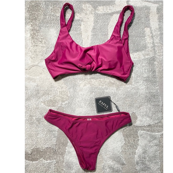 ZAFUL | SMALL | Front Knot Plum Bikini - Picture 3 of 4